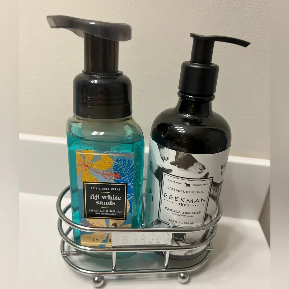 Beekman 1802 double soap lotion holder